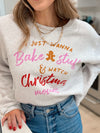 I Just Wanna Bake Stuff Sweatshirt - H. Grey