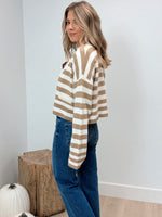 Lessons in Chemistry Stripe Cardigan - Khaki