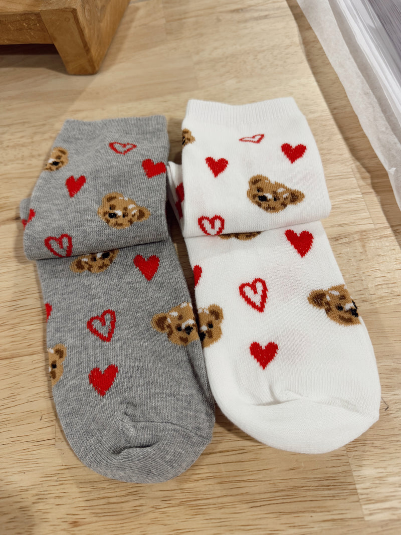 Love You Beary Much Socks - 2 colors