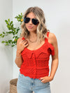 Miss Americana Pointelle Knit Tank - 2 Colors