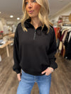 Scuba Half Zip Sweatshirt - Black