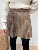 Prep School Pleated Plaid Skirt