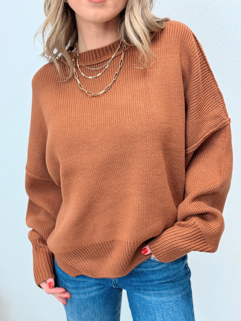 Seasons Best Ribbed Crewneck Sweater - 2 Colors