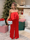 All I Want for Christmas Satin Jumpsuit - FINAL SALE