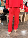 Joy Knit Pants - Red