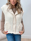 Teddy Sherpa Vest - Cream