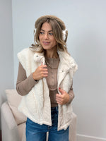 Teddy Sherpa Vest - Cream