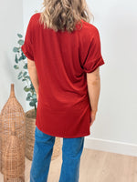 Boyfriend V Neck Tee - 4 Colors