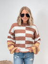 Textbook Stripe Sweater - Camel