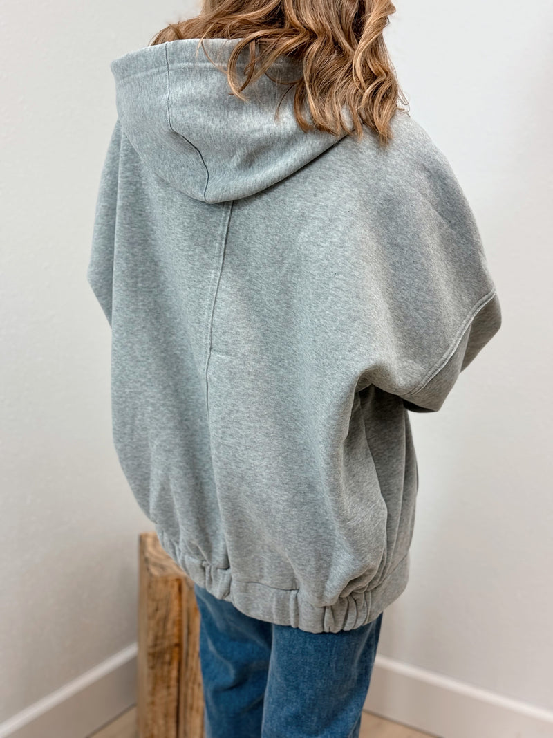 Rocky Oversized Hoodie - Heather Grey