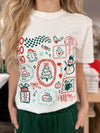 Retro Holiday Frames Tee - White