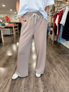 Effortless Wide Leg Scuba Lounge Pant - 2 Colors