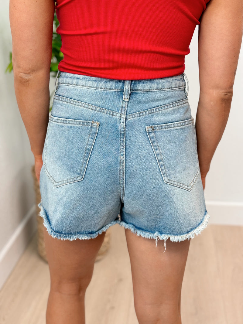 Summer Love High Rise Denim Shorts - FINAL SALE