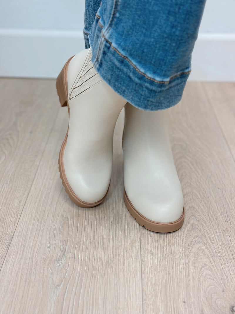 Wesley Chunky Boot - Bone