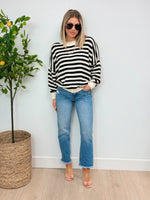 Faux Spring Stripe Sweater - 2 Colors