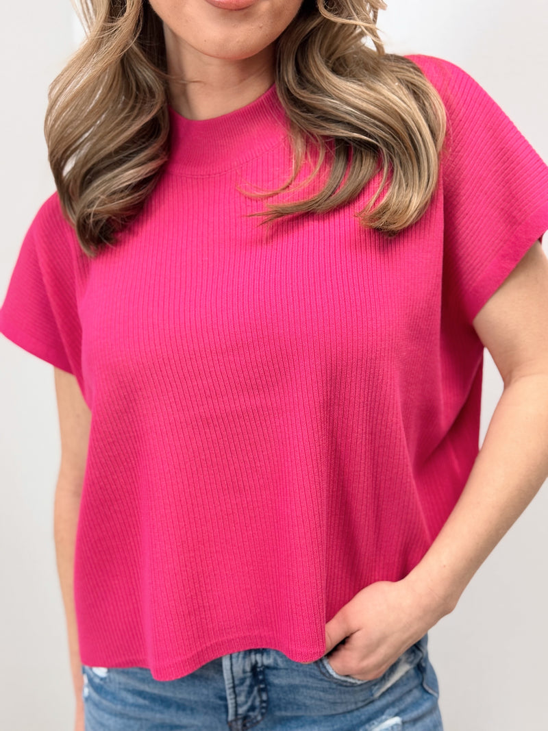 Southern Charm Short Sleeve Sweater - 2 Colors