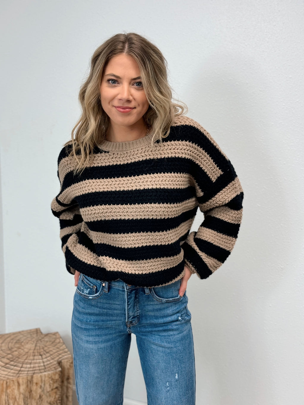 Larger Than Life Stripe Sweater - 2 Colors