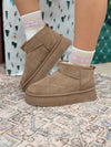 Alpine Platform Slippers - Tan