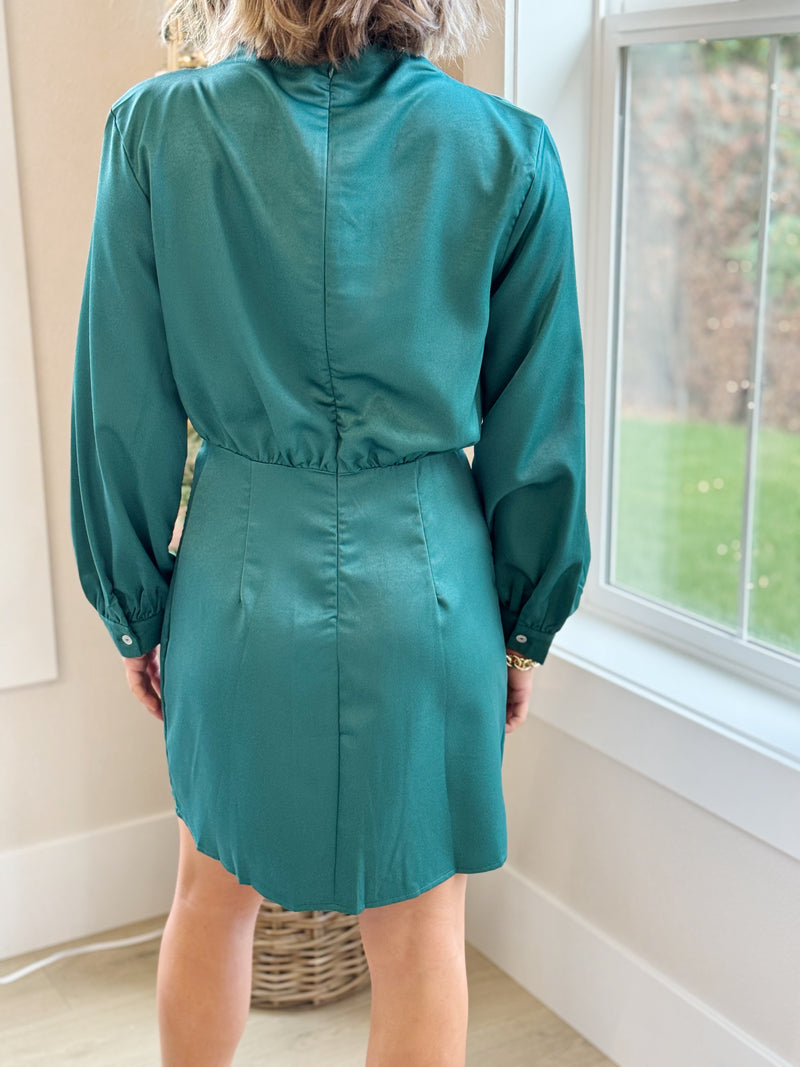 Morgan Satin Mini Dress - FINAL SALE