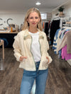 Life is Sweet Floral Jacket - Ivory/Sage
