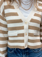 Lessons in Chemistry Stripe Cardigan - Khaki