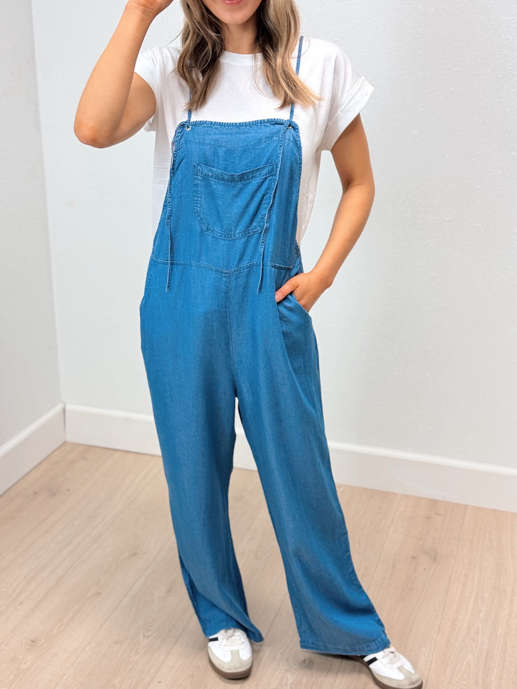 On Campus Tencel Jumpsuit - Denim