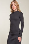 Bodycon Double Layered Dress - Black