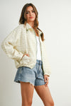 Life is Sweet Floral Jacket - Ivory/Sage
