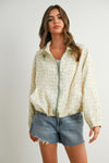 Life is Sweet Floral Jacket - Ivory/Sage