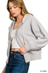 Everyday Zip Front Hoodie - H. Grey