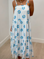 On Vacay Floral Maxi Dress - White