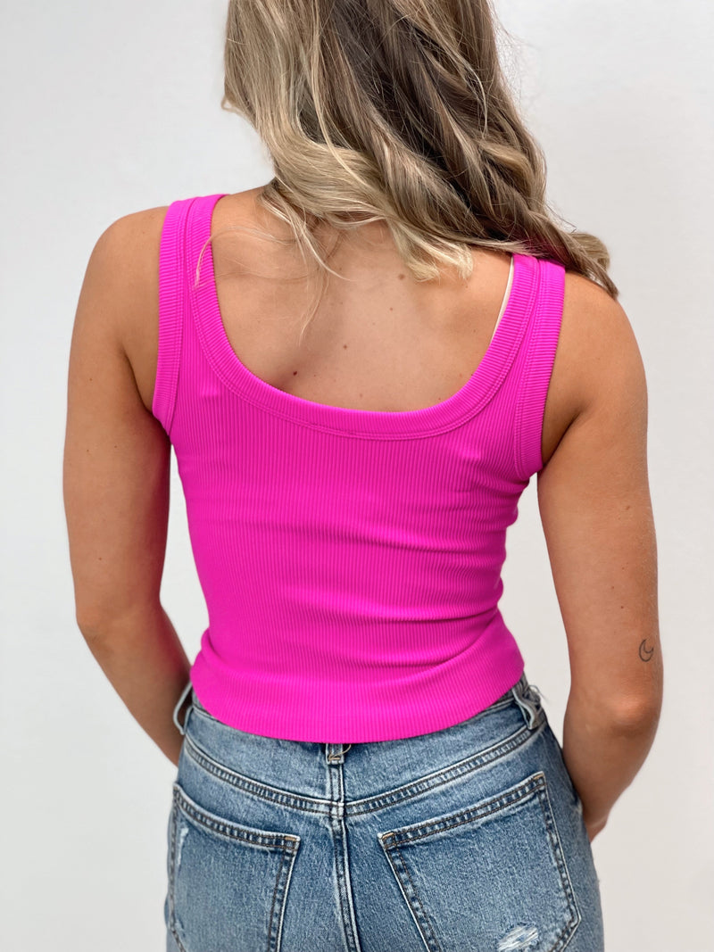 Easy Going Ribbed Stretch Tanks - Several Colors