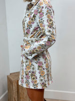 Bailey Floral Denim Dress - Ivory
