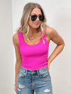 Easy Going Ribbed Stretch Tanks - Several Colors
