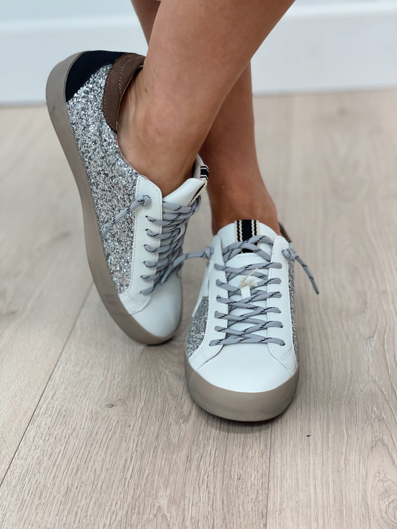Sam Sparkle Sneaker - Silver