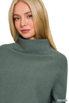 Lunch Date High Neck Ribbed Sweater - 2 Colors