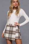 Influenced Plaid Skort - FINAL SALE
