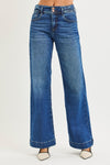 Roxy Tummy Control Wide Leg Bow Waistband Jean