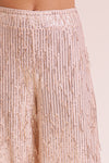 Razzle Dazzle Fringe Sequin Pants - Champagne