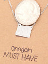 Oregon Pendant - Gold/Silver
